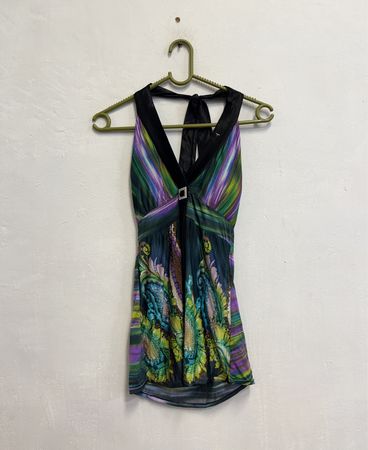 Halter Neck Printed Top