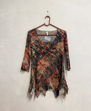 Bedruckte Tunika-Bluse