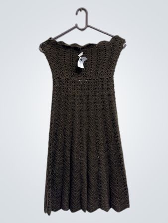 Braunes Häkelkleid
