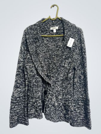 Dressbarn Strick-Peplum-Cardigan