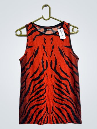 Das Kooples Tiger Print Tanktop