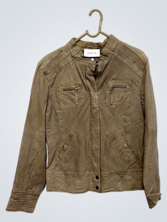 Braune Lederjacke