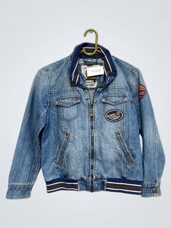 C&A "Original Collegiate Sports" Denimjacke mit "52" auf dem Rücken