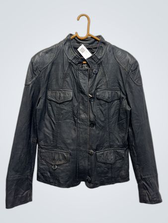 TEDDY SMITH schwarze Lederjacke