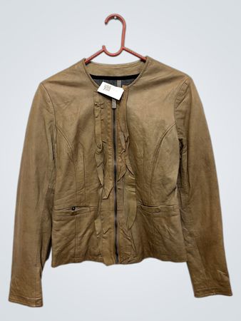 V LAB laboratorio n.5 Braune Lederjacke