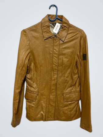 FURST & FURSTIN Braune Lederjacke
