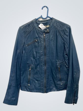Naf Naf Kunstleder-Motorradjacke