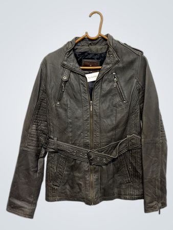 VIP Collection Leather Jacket with Belt