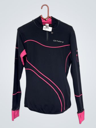 Kalenji Black and Pink Long Sleeve Top