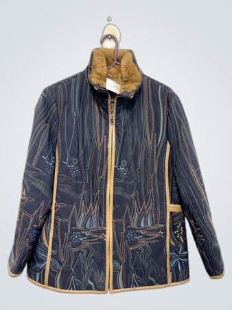 RIVEA ITALY MODE Steppjacke mit floralem Druck