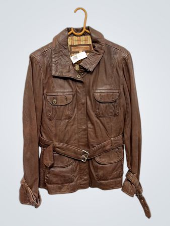Nächste Leder Braune Lederjacke