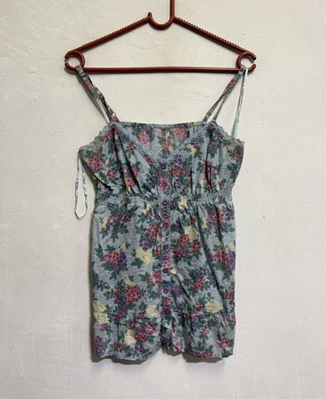 Floral Print Camisole mit Knopffront