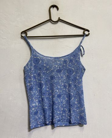 Naf Naf Blue Floral Cami Top
