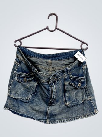 Denim-Minirock mit Taschen