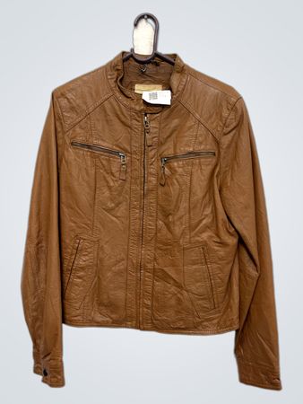 SORA by jbc Braune Kunstlederjacke