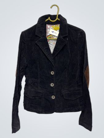 La Classe Couture Schwarze Cordjacke