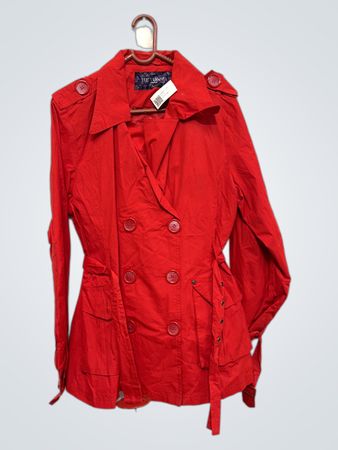 ETIENNE WOMAN Rote Doppelreiher-Jacke
