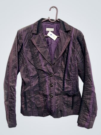BONITA Damen Lila Gestreifter Blazer