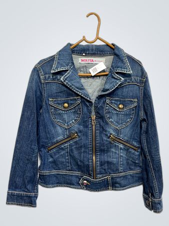 NOLITA De Nomes Denimjacke mit verziertem Rücken