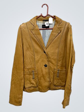 ROCK'N BLUE Damen Braun Leder Blazer