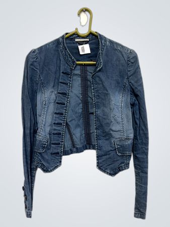 Sepia Damen Denim Eingekürzte Jacke