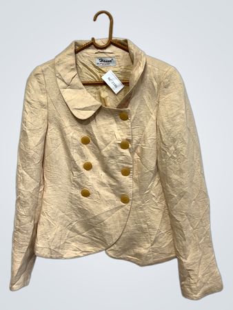 Hanna Collection Beiger Doppelreihiger Blazer
