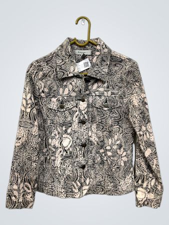 Analogy Petites Paisley Print Button-Up Jacke