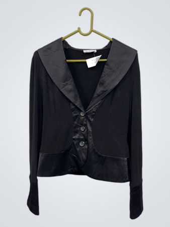 GLANCE Schwarzer Button-Up Blazer
