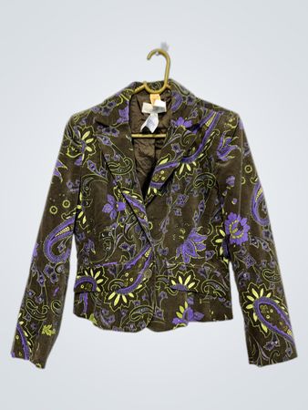 Petite Sophisticate Paisley Print Blazer