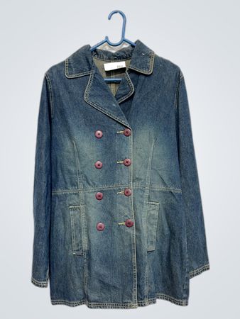 Denim Doppelreiher Jacke