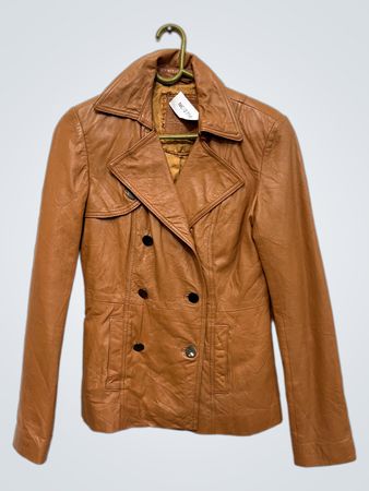 Zero Braune Lederjacke