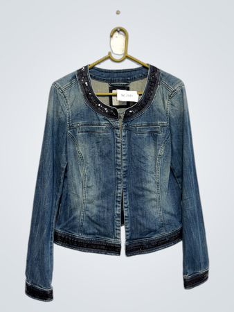 Esprit Denimjacke mit Pailletten