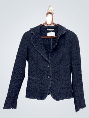 Schwarzer strukturierter Blazer