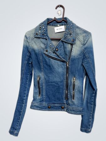 Damen Jeansjacke mit Nieten