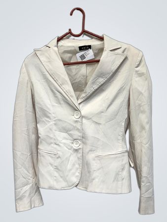 Exia Weißer Blazer mit Schnürung hinten