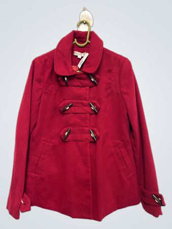 Red Berry Damen Rote Duffle-Coat