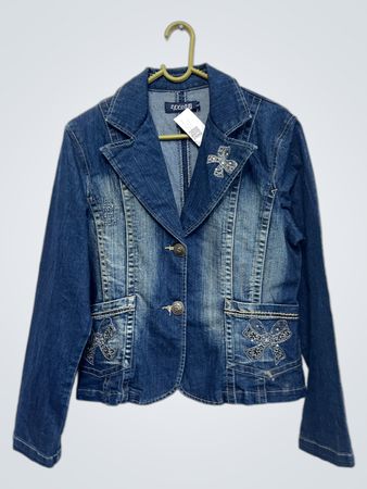 SEYOOS DENIM DIVISION Damen Blaues Jeansjacke