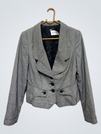 DIDI Damen Blazer mit schwarz-weißen Muster