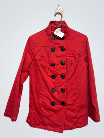 Rote doppeltbreasted Jacke