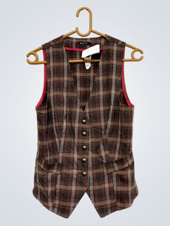 ngySix Plaid Weste NWC-1691