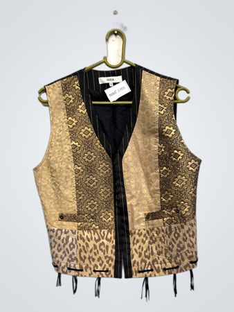 BiBA Brokat- und Leopardenmuster-Weste