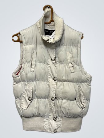 Top-O-lic Weißer Puffer-Weste