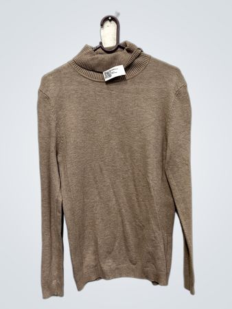 Brauner Rollkragenpullover