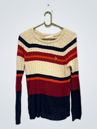 U.S. Polo Assn. Gestreifter Strickpullover