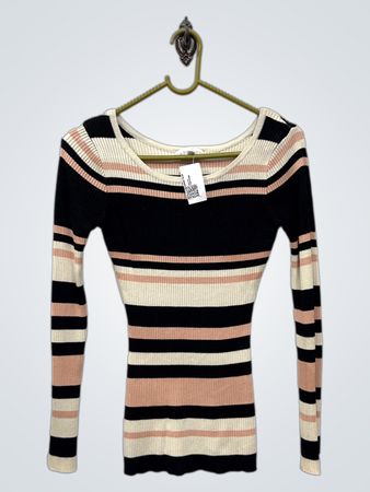 APRICOT Gestreiftes Ripp-Longsleeve