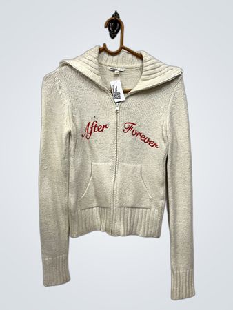 Subdued "After Forever" Zip-Up Sweater