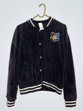 Harry Potter Undiz Black Velour Bomberjacke