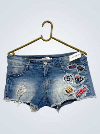 LAULIA Denim-Shorts mit Patches