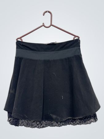Compagnia Italiana Schwarze Rock mit Spitzenbesatz
