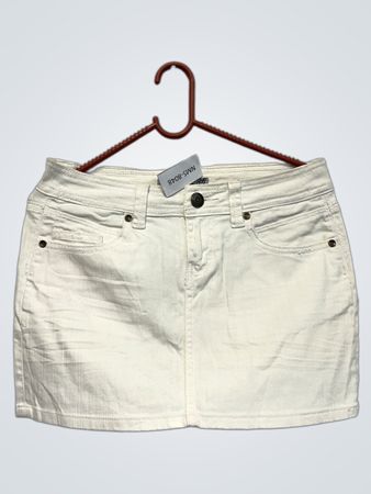 SO JEANS Weißer Denim Minirock